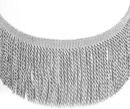 5 Yard Curtain Bullion Fringe Trim-Rayon Tassel Embellishments | 4 Inch Wide by fenghuangwu