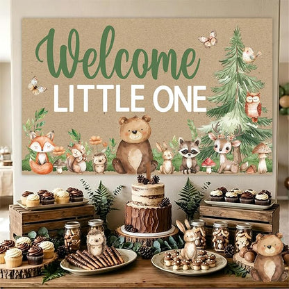 Woodland Banner for Woodland Baby Shower Decorations | Forest Animal Banner - Image 3