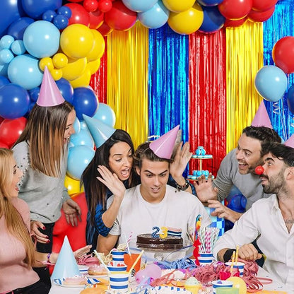 Red Blue Yellow Balloon Arch Garland Kit Birthday Party Decorations | Video - Image 6