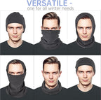 Winter Neck Gaiter Warmer, Soft Fleece Face Mask Scarf for Cold Weather Skiing Cycling Outdoor Sports