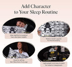 Kitsch x Star Wars Darth Vader & Stormtroopers Satin Pillowcase with Zipper | Better Than Silk Pillowcase | Frizz-Reducing Pillow Case for Hair & Skin Care, Cooling & Breathable - King