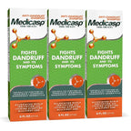 Medicasp Coal Tar Anti-Dandruff Shampoo, Alleviates Symptoms from 1st Wash, Treats Psoriasis, Seborrheic Dermatitis & Itchy Dry Scalp, Fights the Root Cause of Dandruff, Flakes Shampoo, 6 fl oz-3 Pack