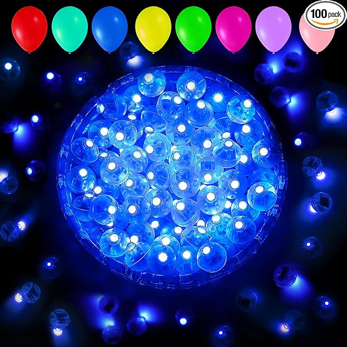 Aogist 100pcs Balloon Lights, Long Standby Time Waterproof Twinkle Mini Light by Aogist