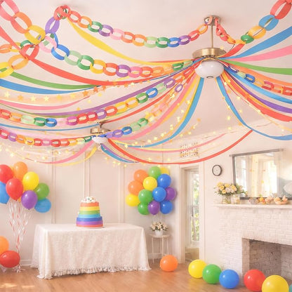 Rainbow Birthday Decorations Kit - Image 2