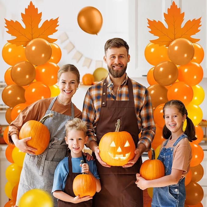Gemscream 2 Sets of Thanksgiving Fall Balloon Column Stand Kit - Image 4