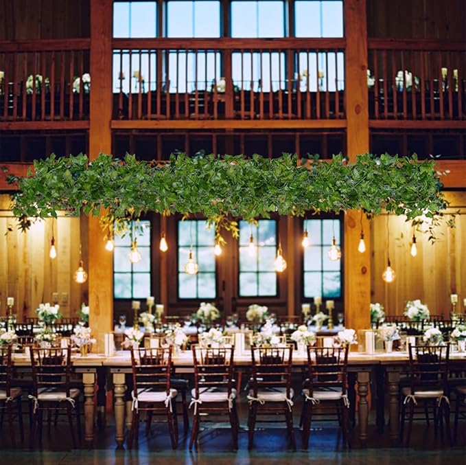 84 Feet 12 Strands Artificial Ivy Leaf Plants Vine Hanging Garland Fake Foliage - Image 9