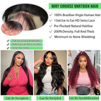 13x6 HD Deep Wave Lace Front Wigs Human Hair Glueless Wigs Human Hair Deep Wave Wig 28 Inch Lace Frontal Wigs Human Hair Deep Wave Wigs for Women Pre Plucked Curly Wig