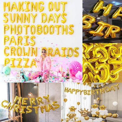 Happy Birthday Balloon Banner Custom Phrase Balloons letter 16 inch - Image 7