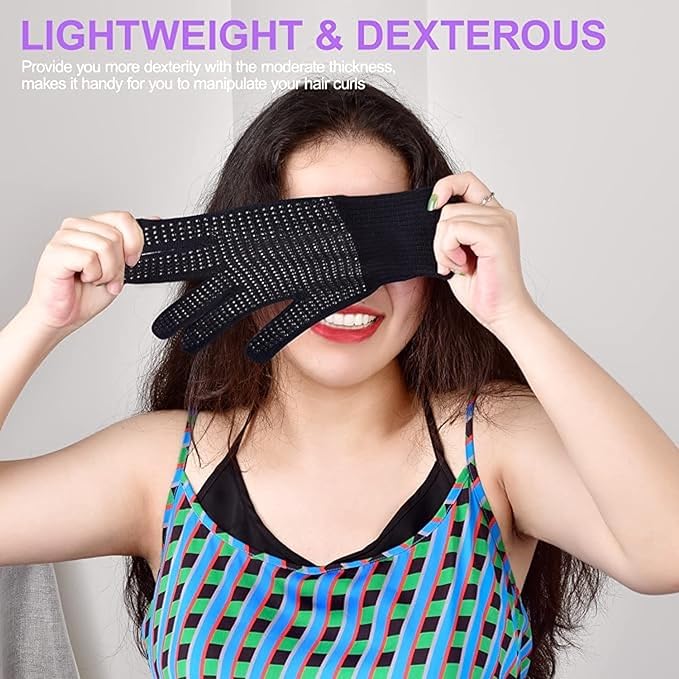 Heat‑Resistant Gloves–Silicone‑Grip Protection for Hair Styling, Curling & Flat Iron, Heat Press, Sublimation–Universal Fit