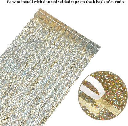 Champagne Gold Foil Fringe Backdrop - Image 4