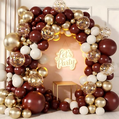 Burgundy Balloon Garland Arch Kit by Unknown