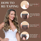 GOO GOO Tape in Hair Extensions Human Hair, 2/6/18 Balayage Brown to Dirty Blonde, 22inch 50g 20pcs, Thick Ends Straight Seamless, Invisible