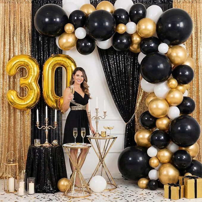 LOVESTOWN 18 Inch Black Large Balloons, Heavy Duty Balloons - Image 2