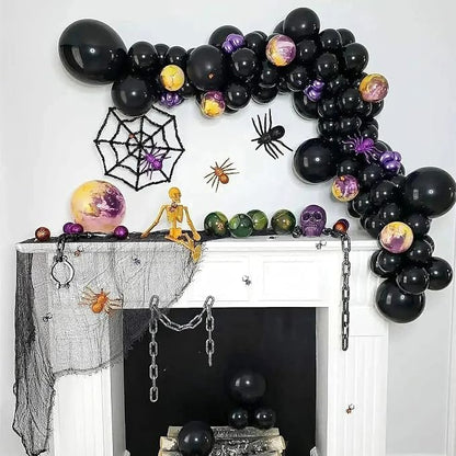 FOTIOMRG Black Balloons 12 inch, 50 Pack Black Party Balloons Good Quality - Image 6