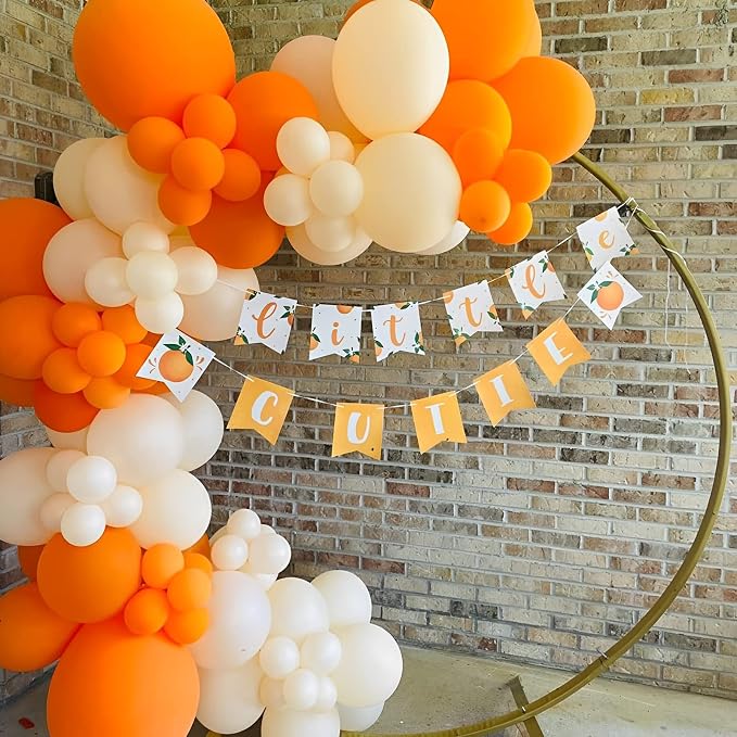 Voircoloria 105pcs Orange Party Latex Balloons, 12inch | - Image 5