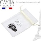 Camila Paris CP2412 French Hair Clip for Women Thick Hair for Long Curly Wavy Hair, Girls Hair Claw Clips Jaw, Durable Styling Big Claw Clip for Thick Hair, Strong Hold No Slip Grip, Made in France