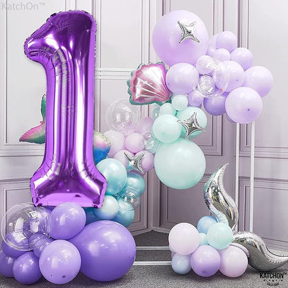 KatchOn Purple Number 1 Balloon - Image 2