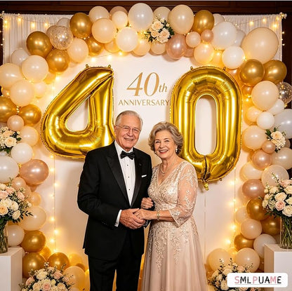40 inch Number Balloon 0-9 Gold Large Number 0 Balloons, Digital Balloons - Image 5