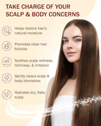 Folliculitis 3-Piece Set - Folliculitis Shampoo, Dry Scalp Serum & Body Spray with Salicylic Acid, Tea Tree Oil & Peppermint Oil - Soothes Itchy Scalp, Razor Bumps & Blemishes by e70