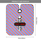 Custom Barber Cape for Men Personalized Professional Hair Cutting Cape with Text for Home Salon Barbershop