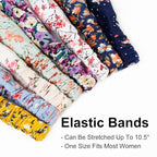 Huachi Boho Headbands for Women Floral Print: Summer Twist Headband for Beach, Elastic Women's Fashion Head Bands