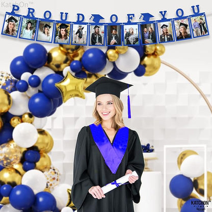KatchOn Blue Graduation Photo Banner 2026 10 Feet | Proud of You Banner - Image 2