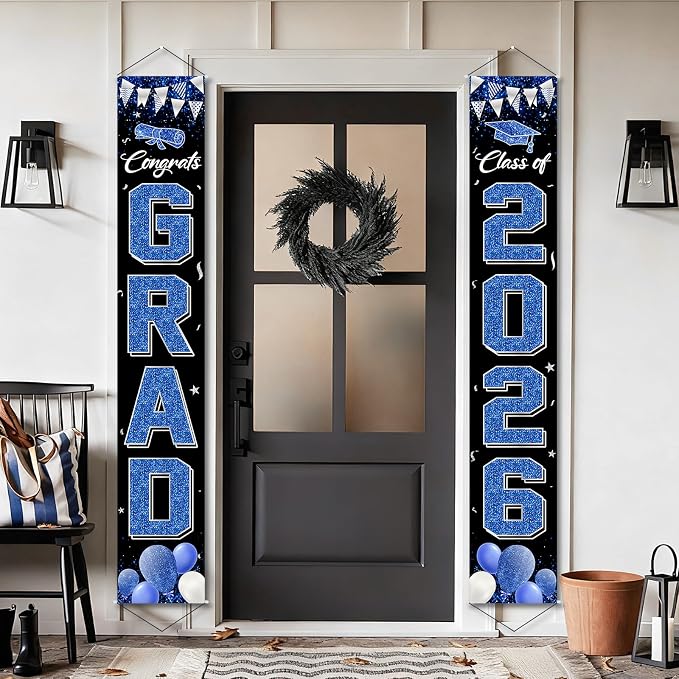 COHIE Congrats Grad Class of 2026 Porch Banner a Set of 2 - Image 4