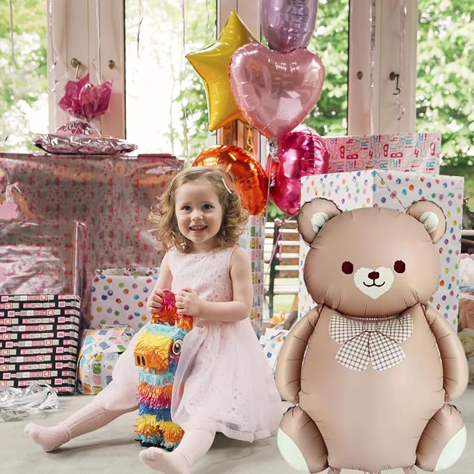 Light Brown Matte Magic Bear Foil Balloon - Image 6