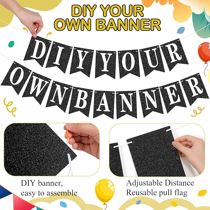 Mooliwe 171 Pcs DIY Custom Banner Kit Make Your Own Customizable Sign - Image 3