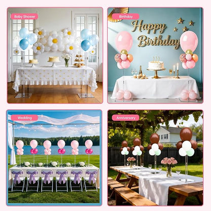 6 Pack Clear Acrylic Balloon Stands - Image 7