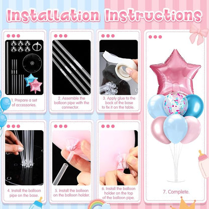 Lunmon 4 Set Gender Reveal Balloon Stand Kit - Image 4