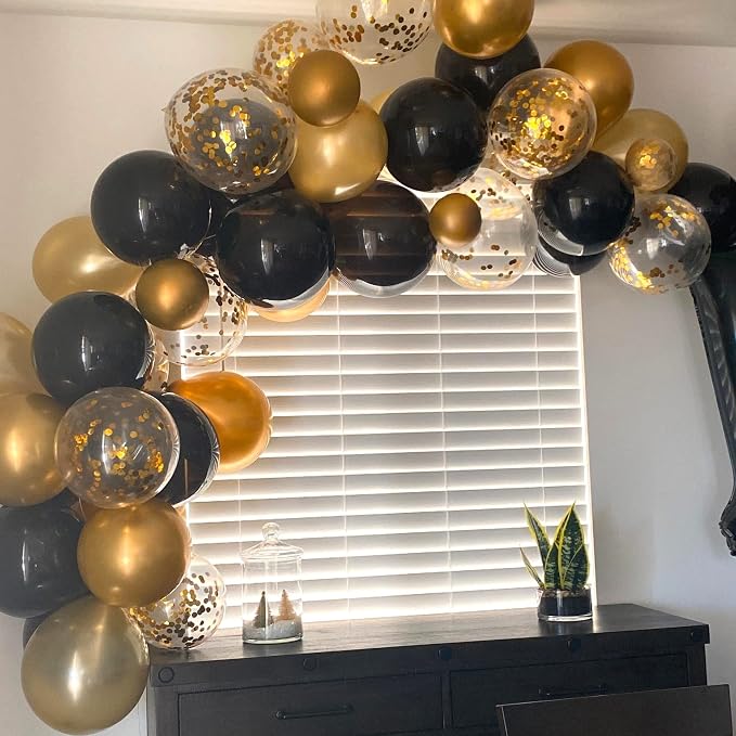 Balloons Gold and Black - Image 3