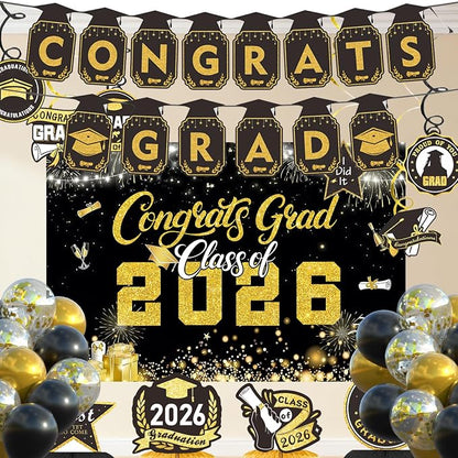 2026 Graduation Decorations Set, Class of 2026 Party Decor - Image 6