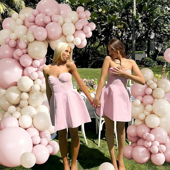 Dusty Pink Balloon Arch Garland Kit - Image 3