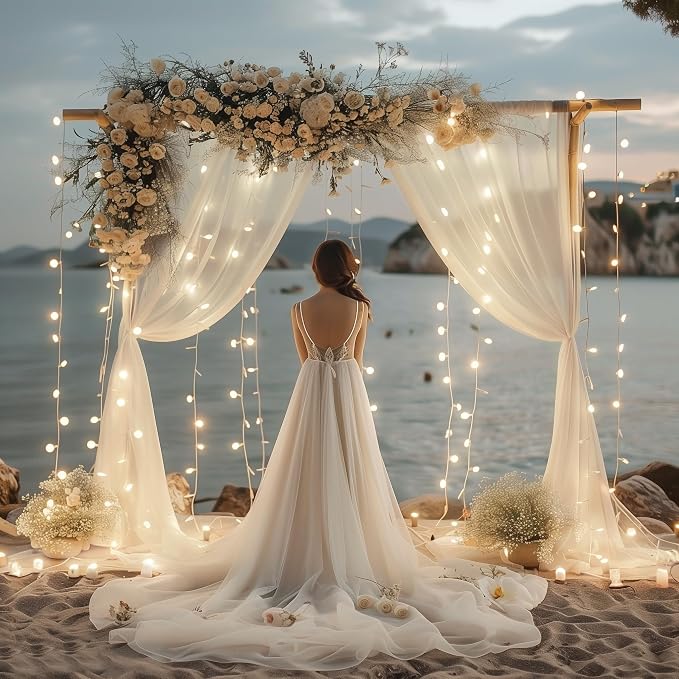 Fomcet Tulle Backdrop Curtains - Image 7