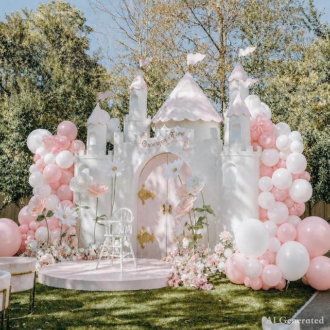 Pink Balloon Arch Kit, Different Sizes - Image 3