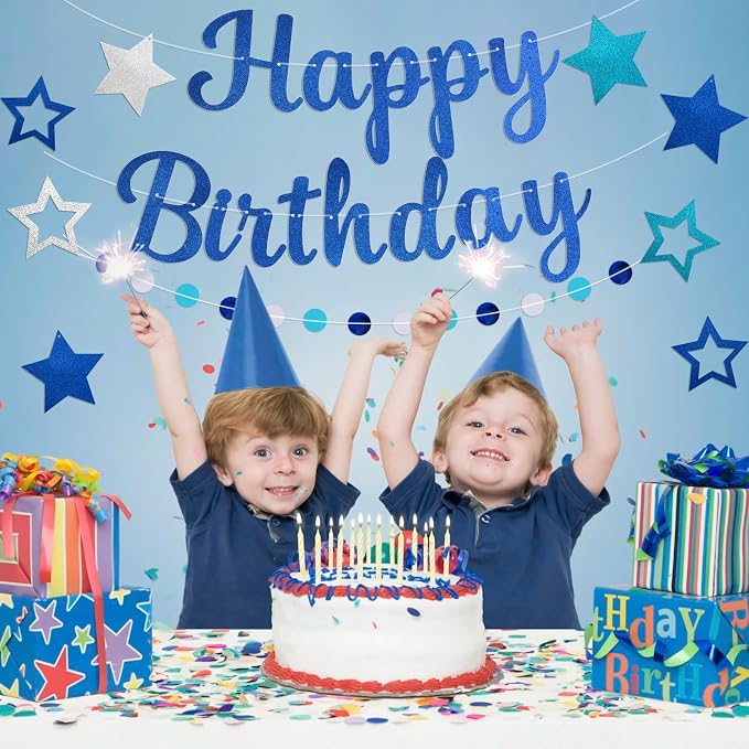 Pre-Strung Happy Birthday Banner, NO DIY Party Decorations | Birthday Party - Image 7