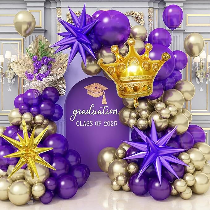 135 Pcs Graduation Balloons Arch Kit 2025 Congratulations Decorations - Image 2