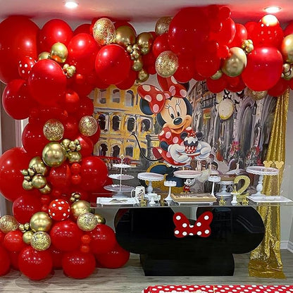 Red and Gold Balloon Arch Kit, ADOINBY 140Pcs Gold Balloon Red Balloon Confetti - Image 5