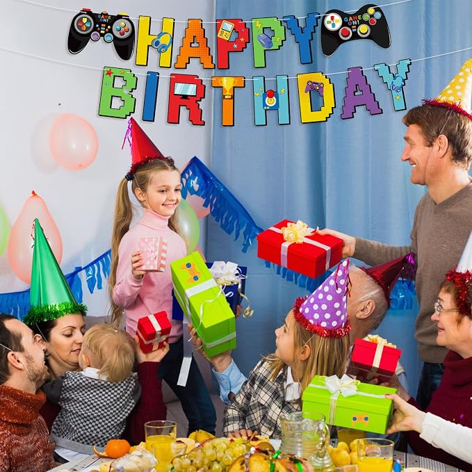 Video Game Controller Birthday Banner Video Gameing Theme Party Decorations - Image 4