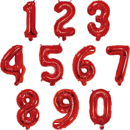 16 Inch Foil Mylar Number Balloons 0-9 by YPSelected