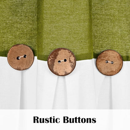 Farmhouse Cotton Linen Curtains - Image 3