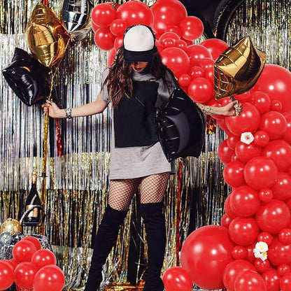 104pcs Red Balloon Garland Arch Kit Different Sizes 18/12/10/5 Inch | Red Latex - Image 5