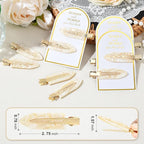 20PCS Bridesmaid Hair Clips No Bend Hair Clips Bridesmaid Hair Accessories Gifts Makeup Creaseless Glitter Hair Clip for Bride Women Girls(20Pcs/10Cards)