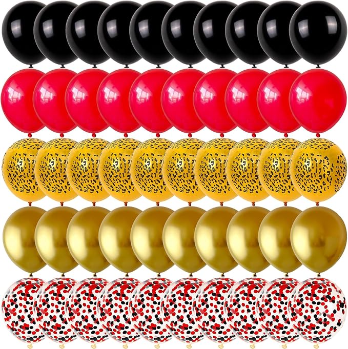 Red Black Cheetah Balloons - Image 9