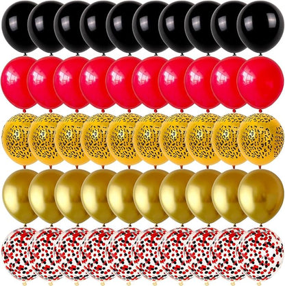 Red Black Cheetah Balloons - Image 9