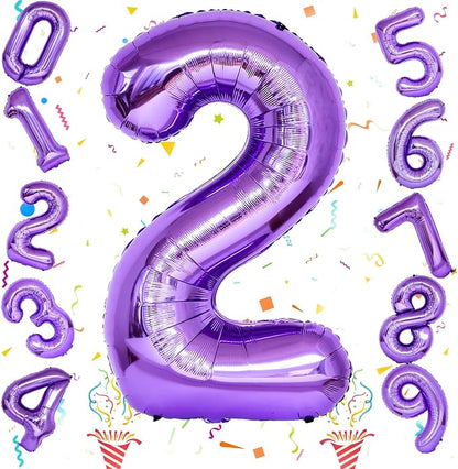 40 Inch 2nd 20th Birthday Number Balloon, Self Inflating Number Balloon - Image 8