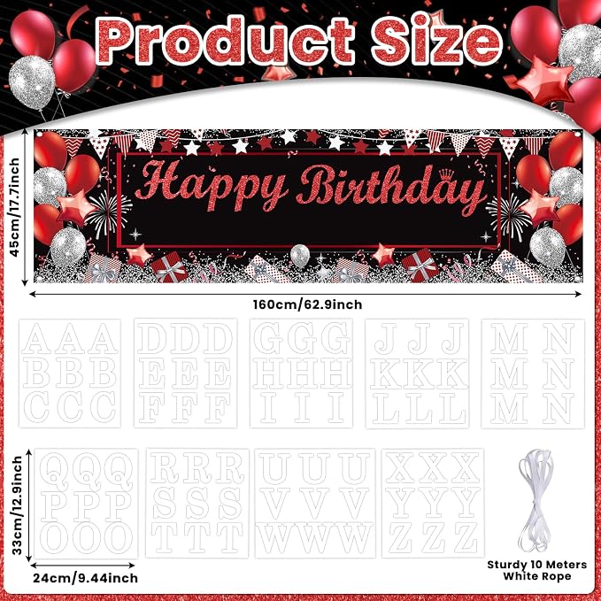 Lonfliness Personalized Birthday Banner Happy Birthday Party Decorations Custom - Image 2
