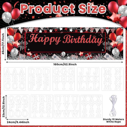 Lonfliness Personalized Birthday Banner Happy Birthday Party Decorations Custom - Image 2