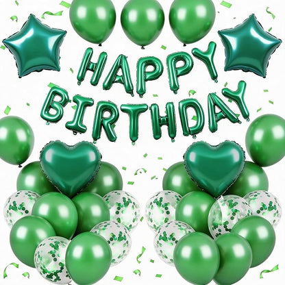 Green Birthday Decorations by BTZO